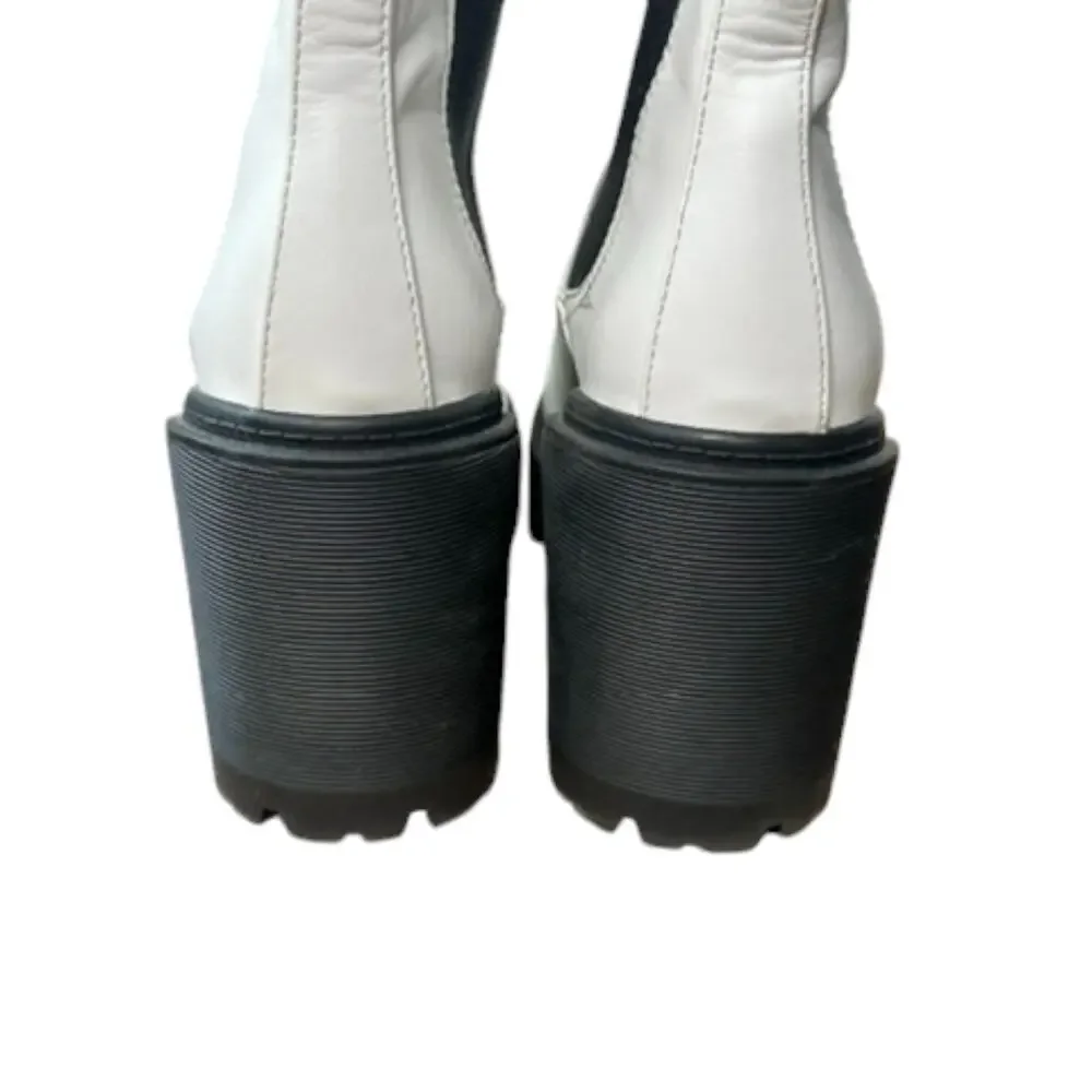 Urban Outfitters Chloe Chelsea Boot In White Women's Size 8